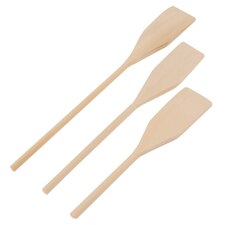 Ashley 3pc Wooden Kitchen Spatula Set - 3 Sizes