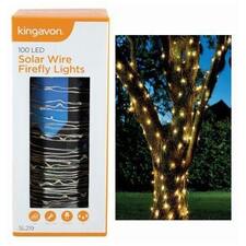 Kingavon 100 LED Solar Wire Firefly Lights Set - 2m - Warm