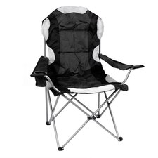 Redwood High Back Padded Camping Armchair - Black