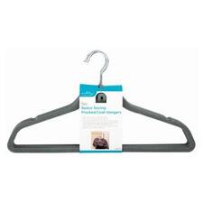 Ashley Velvet Coat Hangers - Grey - Pack of 5