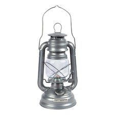 Redwood Metal Paraffin Hurricane Lantern - 25cm - Silver