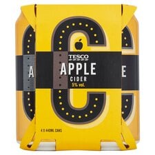 TESCO APPLE CIDER 4X440ML CAN