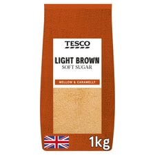 Tesco Light Brown Soft Sugar 1Kg Pack