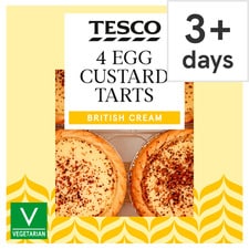 Tesco Egg Custard Tarts 4 Pack