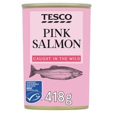 Tesco Wild Pacific Pink Salmon 418G