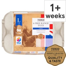 Tesco Large Free Range Eggs 6 Pack - HelloSupermarket