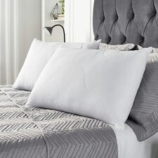 OHS Downland Hotel Quality Waffle Embossed Quilted 2 Pack Bed Pillows, 48x74cm