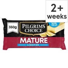 Pilgrims Choice Lighter Mature Cheddar Cheese 350G