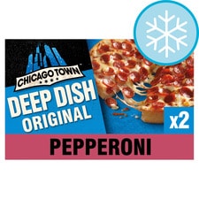 Chicago Town Deep Dish Pepperoni Pizzas 2 X 155G