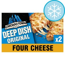 Chicago Town Deep Dish Four Cheese Pizzas 2 X 148G