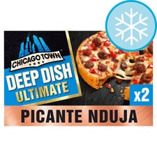 Chicago Town Deep Dish Picante N'duja Pizza 2 X 153G