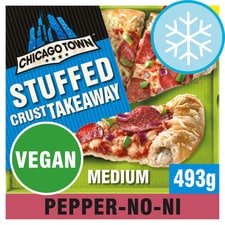 Chicago Town Vegan Stuffed Crust Pepper-No- Ni Pizza 493G