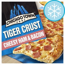 Chicago Town Tiger Crust Cheesy Ham & Bacon Pizza 315G