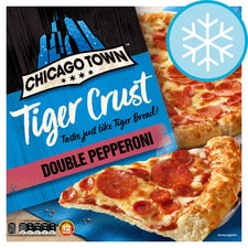 Chicago Town Tiger Crust Double Pepperoni Pizza 320g