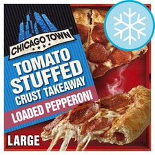 Chicago Town Takeaway Stuffed Crust Pepperoni Large Pizza 645g