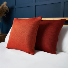 BHS Snow Fleece Cushion, Orange