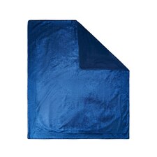 BHS Crushed Velvet Throw, Navy