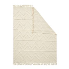 BHS 100% Cotton Tufted Throw, Natural