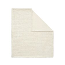 BHS Boucle Like Faux Fur Throw, Cream