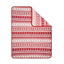 BHS Christmas Fairisle Throw, Red