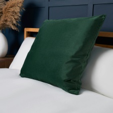 BHS Velour Cushion, Green