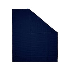 BHS Luxury Ribbon Velvet Throw, Navy