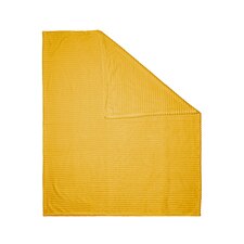 BHS Luxury Ribbon Velvet Throw, Yellow