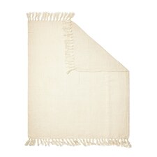 BHS Waffle Woven Throw, Cream