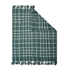 BHS Chequers Throw, Green