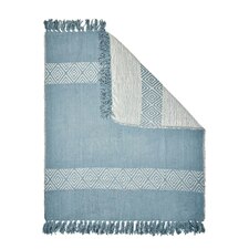 BHS Diamond Chenille Throw, Blue