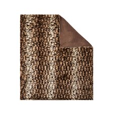 BHS Animal Print Throw, Brown