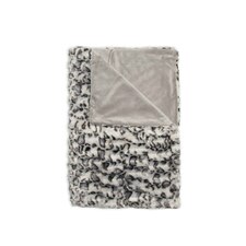 BHS Animal Print Throw, Grey