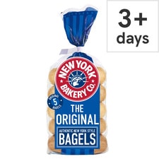 New York Bakery Plain Bagels 5 Pack