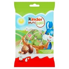 Kinder Milk Chocolate & Hazelnut Mini Eggs 75G