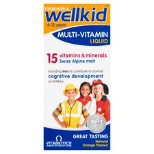 Vitabiotics Wellkid Multivitamin Liquid - Natural Orange Flavour 150ml