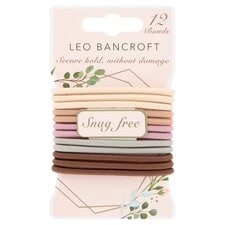 Leo Bancroft Snag Free Hairbands 12 Pack