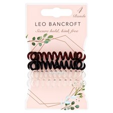 Leo Bancroft Spiral Hairbands Assorted