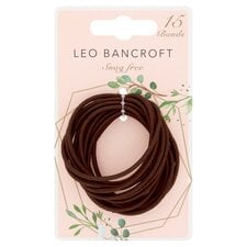 Leo Bancroft Snagfree Bands Brown 15 Pack