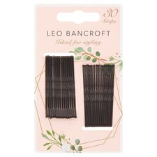 Leo Bancroft Hair Grips Black 30 Pack