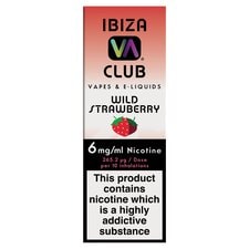 Ibiza Club Vape & E-Liquids 6Mg Wild Strawberry