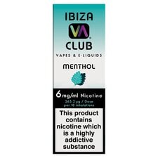 Ibiza Club Vape & E-Liquids 6Mg Menthol