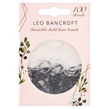 Leo Bancroft Invisible Hold Hair Bands 100 Pack