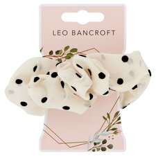 Leo Bancroft Spot Hair Scrunchie