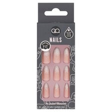 G.O. Nails Glitter Tip Almond 24 Nails Pack