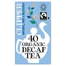 Clipper Organic Fairtrade Decaffeinated 40 Tea Bags 116G