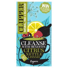 Clipper Cleanse Organic Citrus Nettle & Fennel Tea Bags 44G