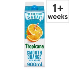 Tropicana Smooth Orange Juice 900Ml