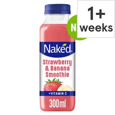 Naked Strawberry & Banana Smoothie 300ml