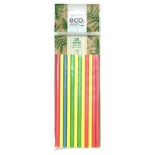 Bright Mixed Paper Straws 25 Pack