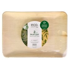 Jena Palm Leaf R/Tangle Platter 35Cm - 2 Pack